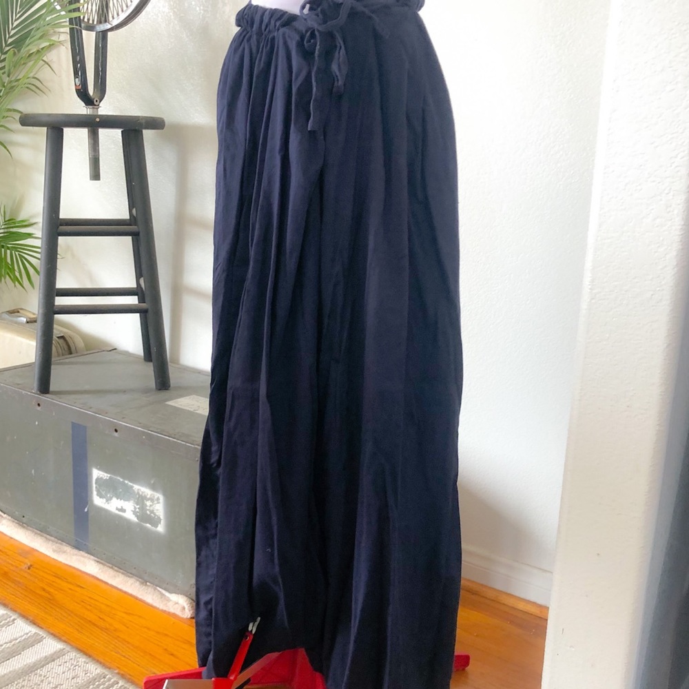 Black Crane cotton pants